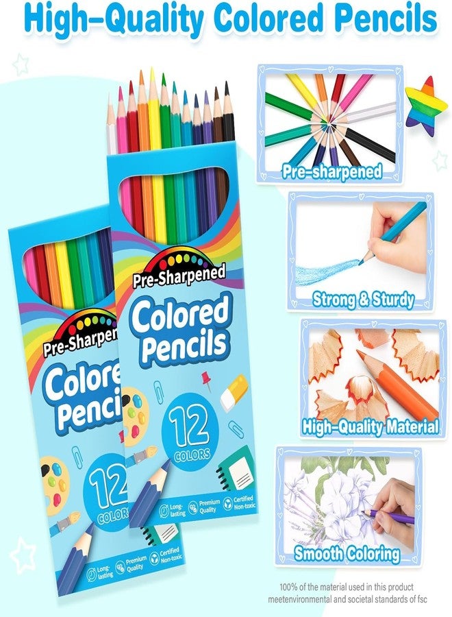 Jumlys 432 Count Colored Pencils Bulk for Kids, 36 Packs Pre-sharpened Coloring Pencils in 12 Colors, Bulk School Supplies for Teachers, Ideal Back to School Supplies & Classroom Prizes - Image 3